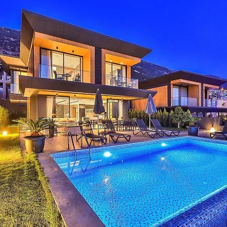 3 Bedroom Seaview With Private Pool And Garden * Kalkan
