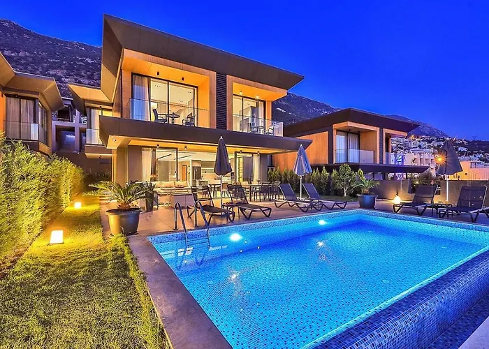 3 Bedroom Seaview With Private Pool And Garden * Kalkan