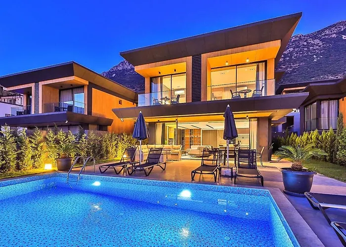 3 Bedroom Seaview With Private Pool And Garden * Kalkan