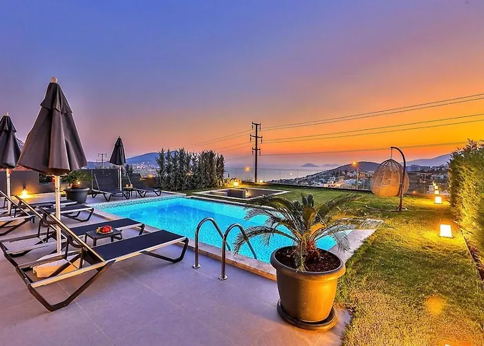 3 Bedroom Seaview With Private Pool And Garden Villa Kalkan