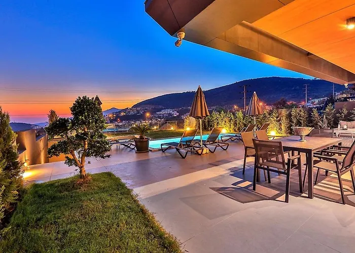 3 Bedroom Seaview With Private Pool And Garden Kalkan